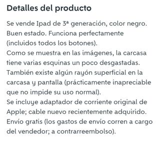 Apple iPad 3 16gb WiFi