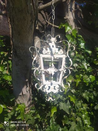 farol de forja antiguo exterior 