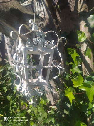 farol de forja antiguo exterior 