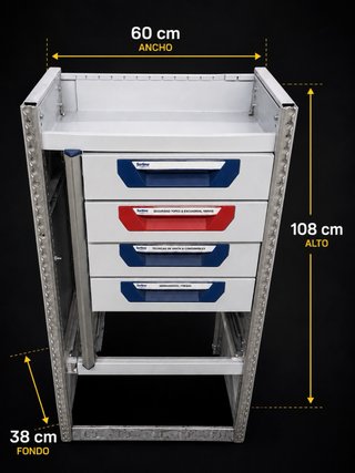 Estantería modular SORTIMO para furgoneta