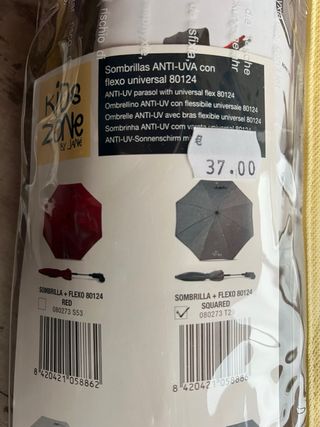 Sombrilla anti uva sillita bebé