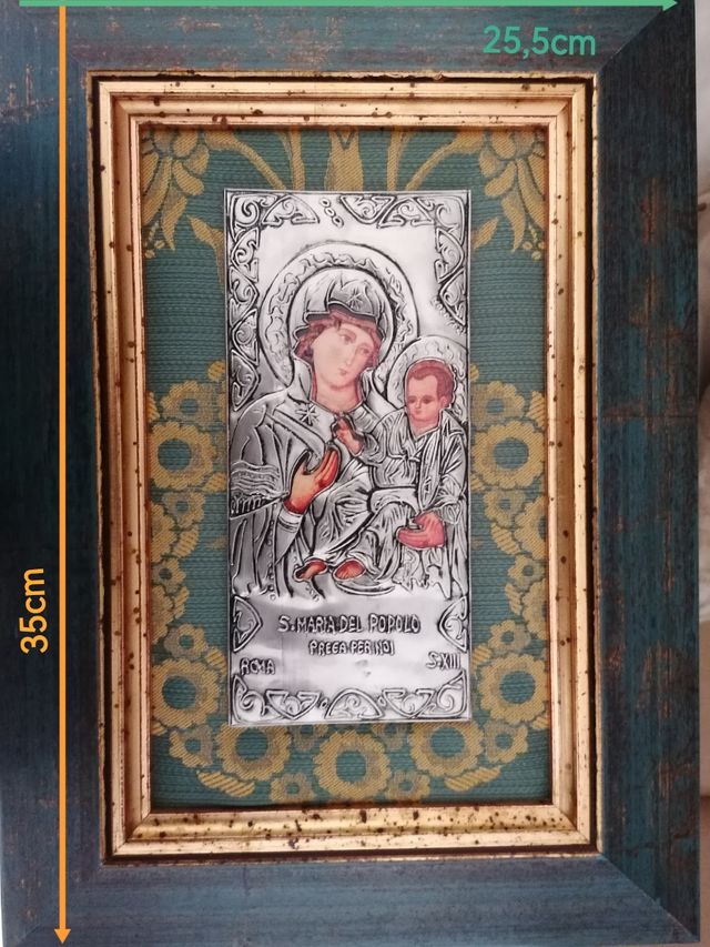 Icono Sta. M. Popolo. Hecho a mano