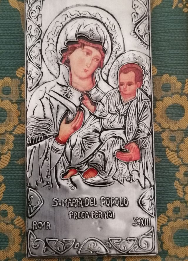 Icono Sta. M. Popolo. Hecho a mano
