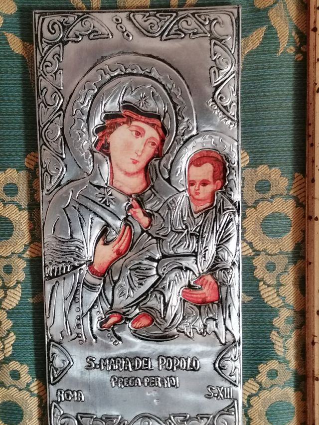 Icono Sta. M. Popolo. Hecho a mano