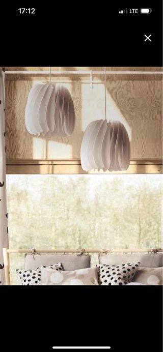 Lampara techo ikea con bombilla gorda