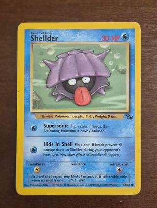 Carte Pokemon Shellder e Cloyster