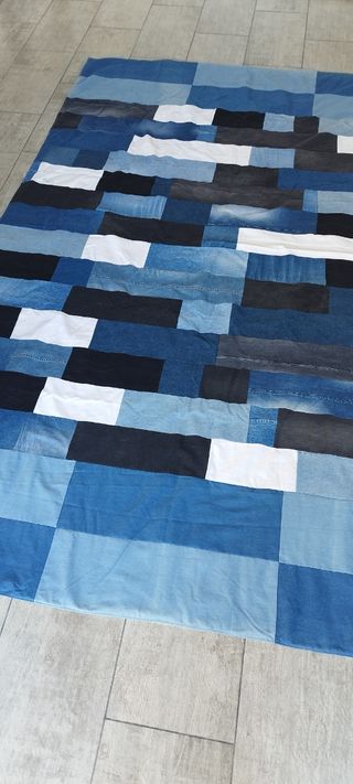 Alfombra reversible vaquera
