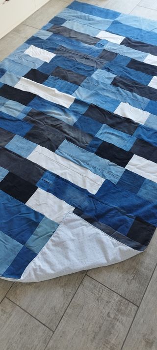 Alfombra reversible vaquera