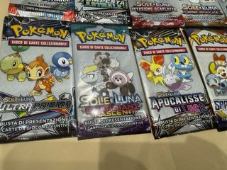 10 Bustine Pokemon Espansioni Varie Promozionali