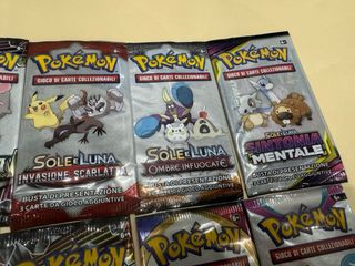 10 Bustine Pokemon Espansioni Varie Promozionali