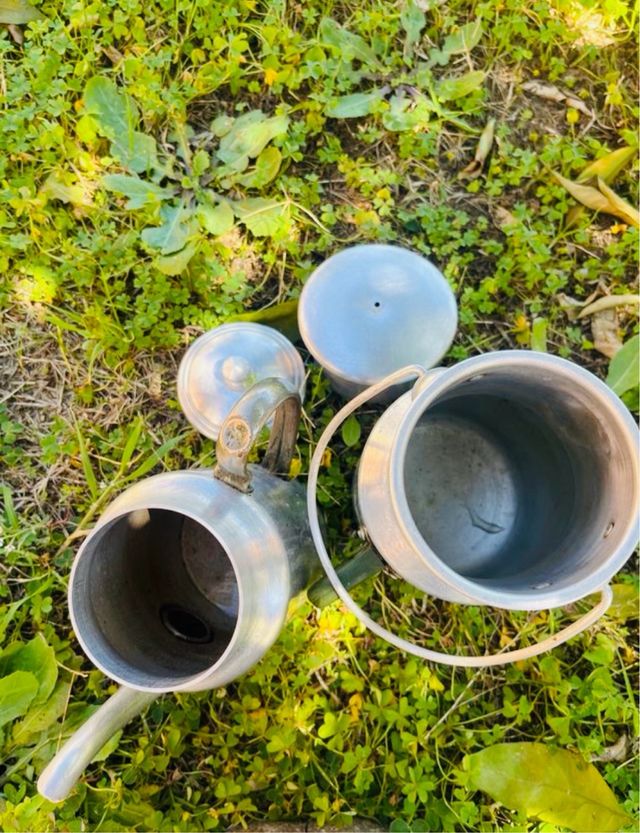 Lechera y Tetera de ALUMNIO