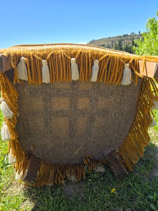 Silla salón vintage antigua punto