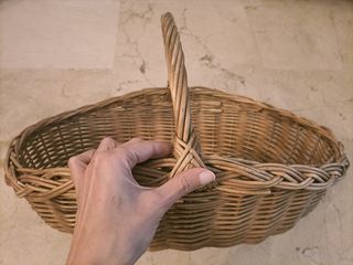 Cesta artesanal mimbre