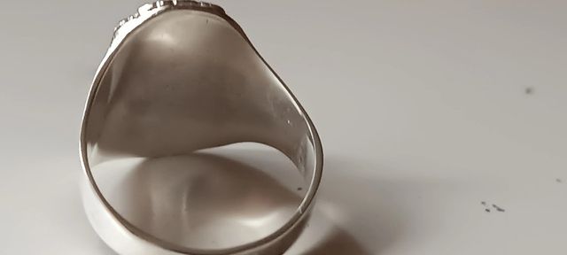 anillo real madrid en plata de ley
