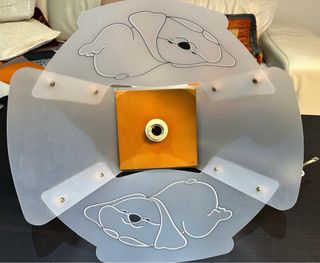 Lampadario e applique con disegno cane