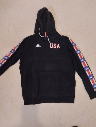 Felpa col cappuccio Kappa