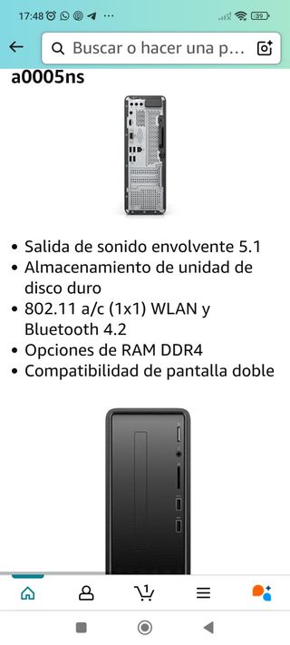 Hp slim ordenador