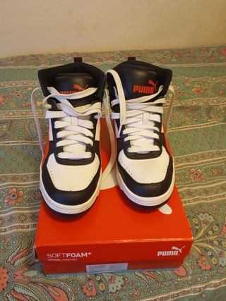 Puma Rebound Joy Blanca-Roja-Negra