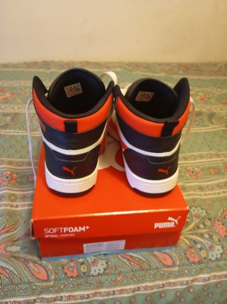 Puma Rebound Joy Blanca-Roja-Negra