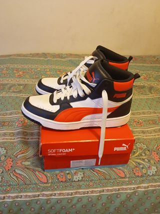 Puma Rebound Joy Blanca-Roja-Negra