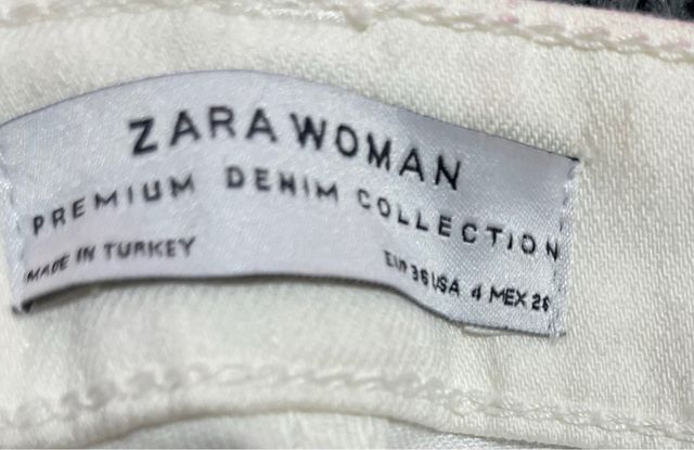 Pantalon blanco Zara pitillo