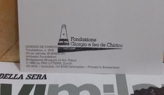 De Chirico firmate a mano timbro