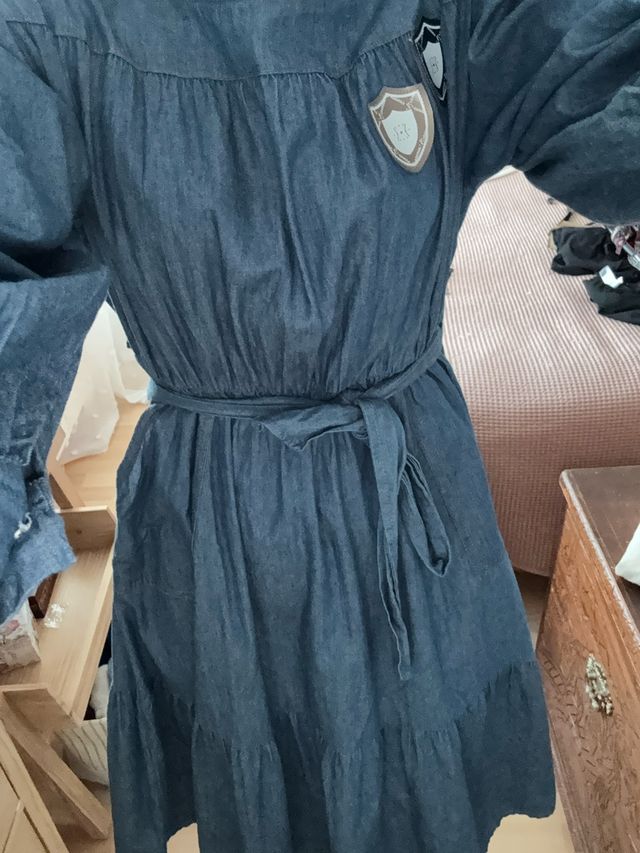 vestido Denim midi