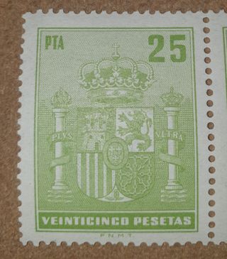 Póliza timbre del Estado de 25 pesetas