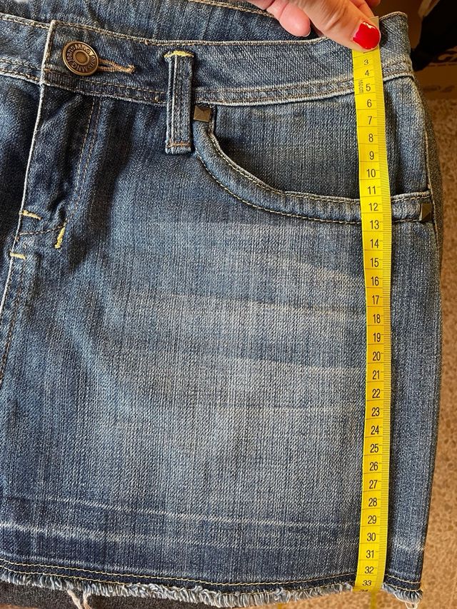 Mini falda tejana Mango