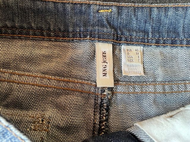 Mini falda tejana Mango