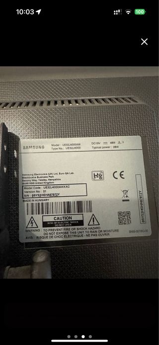 TV Samsung UE324000 32”