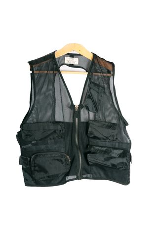 gilet  da caccia / pesca nero vintage anni 90