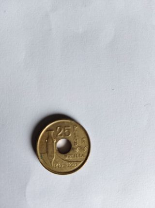 25 pesetas monedas 