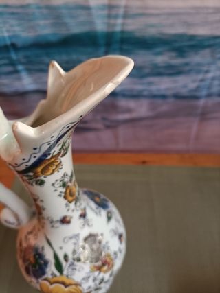 ANTIGUO JARRON, MANTEQUILLERA FRANCESA Y TETERA