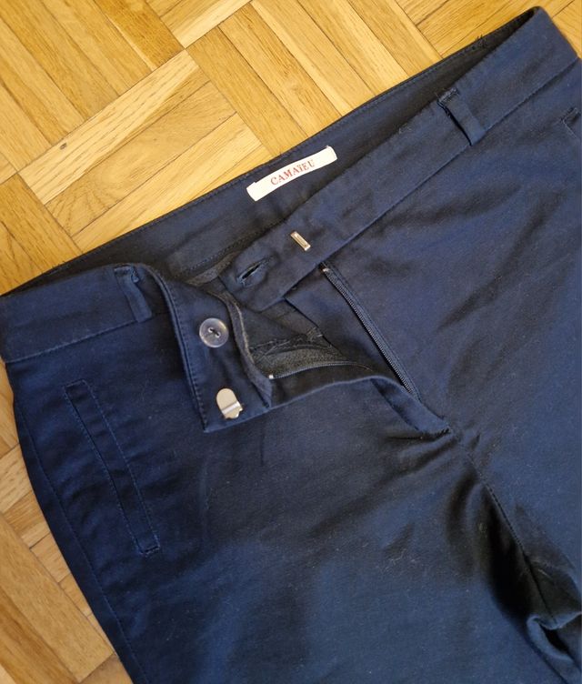 Pantaloni in cotone blu