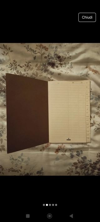Rubrica Fendi originale anni 90 nuova