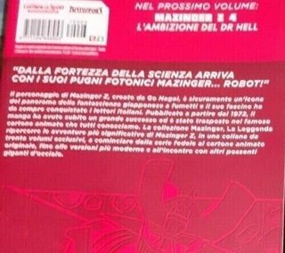 Lotto 4 Fumetti manga robot Mazinger Z la leggenda
