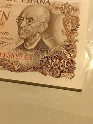 SC-BILLETE CORRELATIVO 100 PESETAS 1970