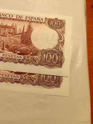 SC-BILLETE CORRELATIVO 100 PESETAS 1970