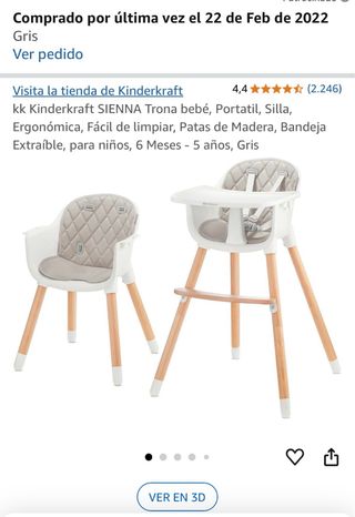 Trona bebé Kinderkraft SIENNA