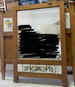 Cabezal espejo y mesilla