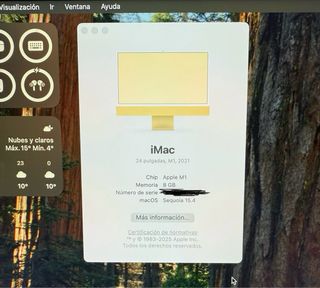 Apple Imac colore giallo quasi nuovo di zecca