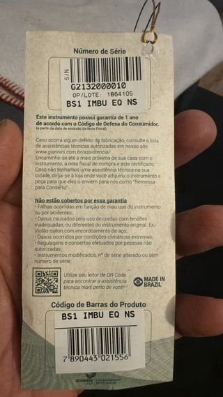 Bandolim brasileño Giannini