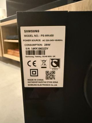 Barra de sonido Samsung PS WK 450 y subwoofer