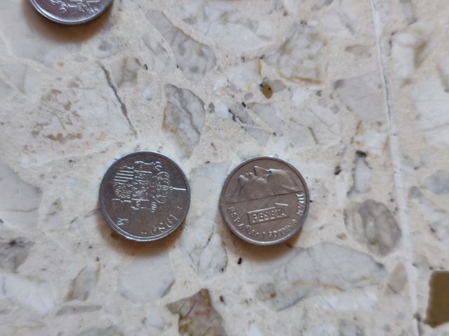 Lote de monedas de 1 peseta