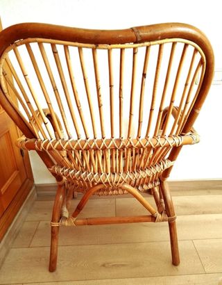 Butaca de mimbre