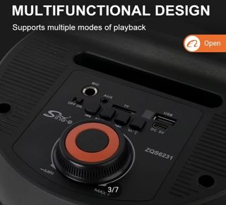 Altavoz karaoke rgb 50cm bateria estereo