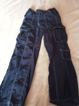 Pantalón ancho de tela