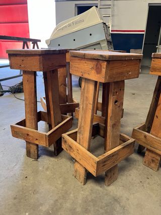 Bancos banquetes de madera