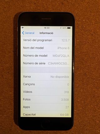 iPhone 6 64GB con accesorios nuevos